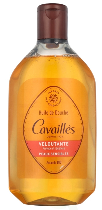 Roge Cavailles Velvety Shower Oil Argan & Almond 250 ml i gruppen SKÖNHET & HÄLSA / Hudvård / Kroppsvård / Bad & Duschcreme hos TP E-commerce Nordic AB (D08219)