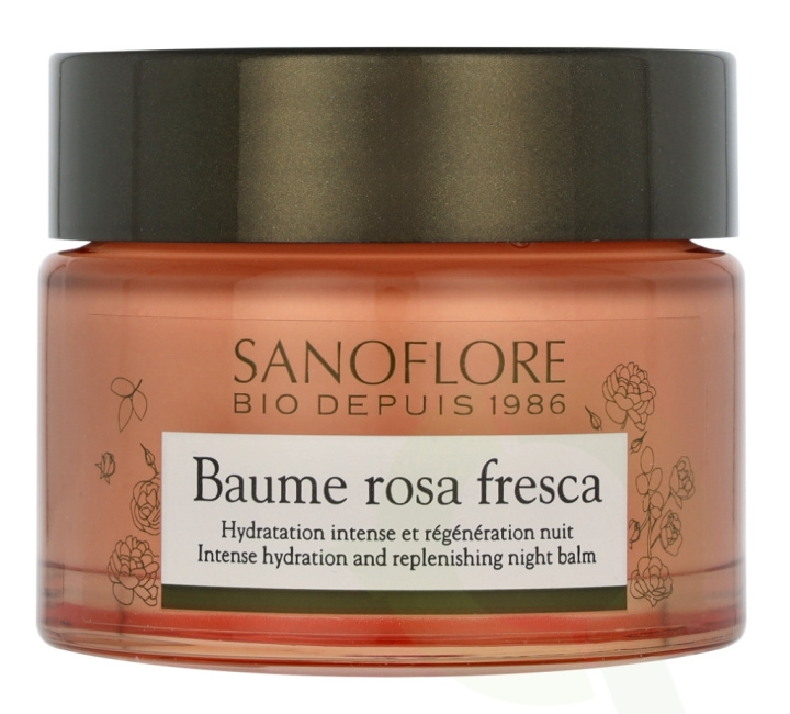 Sanoflore Sanaflore Baume Rosa Fresca Night Balm 50 ml i gruppen SKÖNHET & HÄLSA / Hudvård / Ansiktsvård / Nattkräm hos TP E-commerce Nordic AB (D08223)