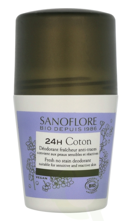 Sanoflore 24H Coton Deodorant 50 ml i gruppen SKÖNHET & HÄLSA / Doft & Parfym / Deodorant / Deo för henne hos TP E-commerce Nordic AB (D08225)