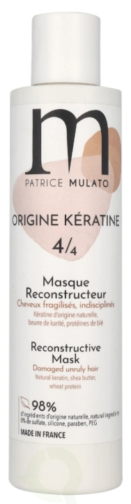 Patrice Mulato P. Mulato Origine Keratine 4/4 Reconstrucitve Mask 200 ml i gruppen SKÖNHET & HÄLSA / Hår & Styling / Hårvårdsprodukter / Hårinpackning hos TP E-commerce Nordic AB (D08274)