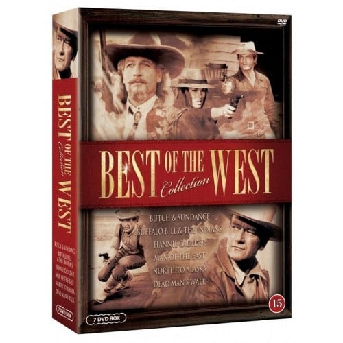 Best of the West (7-disc) - DVD - John Wayne, Terence Hill, Tom Berenger, Paul Newman and many more i gruppen HEMELEKTRONIK / Ljud & Bild / TV & Tillbehör / Filmer / DVD hos TP E-commerce Nordic AB (D08435)