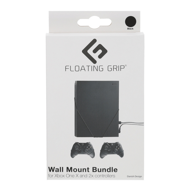 FLOATING GRIP s Väggfästen för Xbox One X och handkontroller - paket (svart) i gruppen HEMELEKTRONIK / Spelkonsoler & Tillbehör / Xbox One / Tillbehör hos TP E-commerce Nordic AB (D08455)