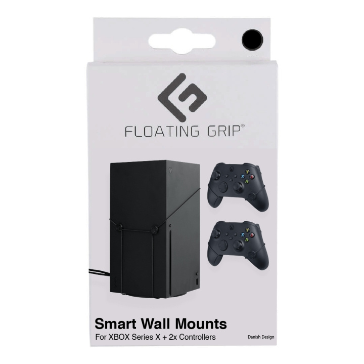 FLOATING GRIP Xbox Series X väggfäste Bundle Svart i gruppen HEMELEKTRONIK / Spelkonsoler & Tillbehör / Xbox Series X/S / Tillbehör hos TP E-commerce Nordic AB (D08466)