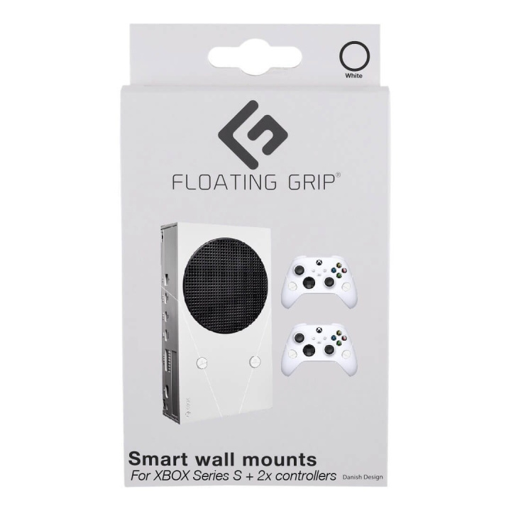 FLOATING GRIP Xbox Seriex S väggfäste - paket vit i gruppen HEMELEKTRONIK / Spelkonsoler & Tillbehör / Xbox Series X/S hos TP E-commerce Nordic AB (D08473)