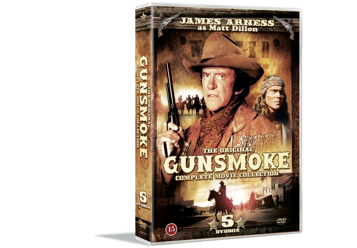 Gunsmoke - Movie Collection (5-disc) - DVD i gruppen HEMELEKTRONIK / Ljud & Bild / TV & Tillbehör / Filmer / DVD hos TP E-commerce Nordic AB (D08564)