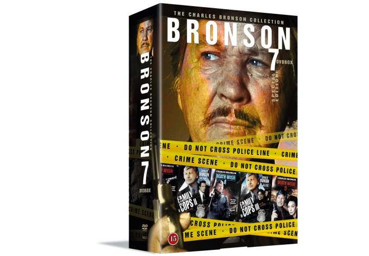 Charles Bronson Collection (7-disc) - DVD - Death Wish 2 - 3 - 4 - 5 and Family of Cops 1-2-3 i gruppen HEMELEKTRONIK / Ljud & Bild / TV & Tillbehör / Filmer / DVD hos TP E-commerce Nordic AB (D08670)