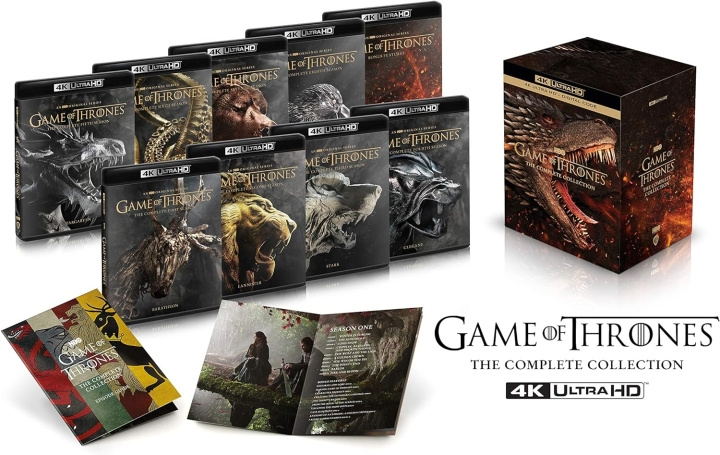 Game of Thrones Seasons 1 to 8 Complete Collection 4K Ultra HD i gruppen HEMELEKTRONIK / Ljud & Bild / TV & Tillbehör / Filmer / Blu-ray hos TP E-commerce Nordic AB (D08689)