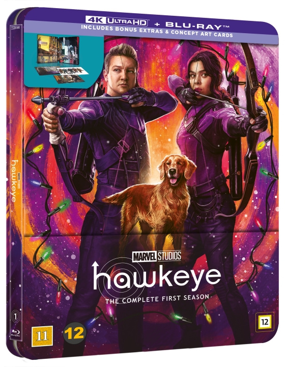 Hawkeye Season 1 - 4K Ultra HD+Blu-Ray - Limited Edition Steelbook i gruppen HEMELEKTRONIK / Ljud & Bild / TV & Tillbehör / Filmer / Blu-ray hos TP E-commerce Nordic AB (D08734)