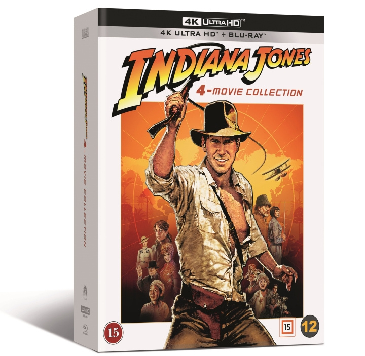 Indiana Jones: The Complete Collection 4-Movie Collection (4K Ultra HD + Blu-ray) (9 disc) i gruppen HEMELEKTRONIK / Ljud & Bild / TV & Tillbehör / Filmer / Blu-ray hos TP E-commerce Nordic AB (D08844)