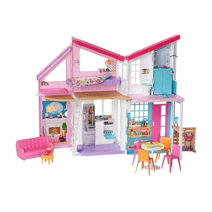 Barbie Malibu House lekset (FXG57) i gruppen LEKSAKER, BARN- & BABYPRODUKTER / Leksaker / Dockor & Tillbehör hos TP E-commerce Nordic AB (D08859)