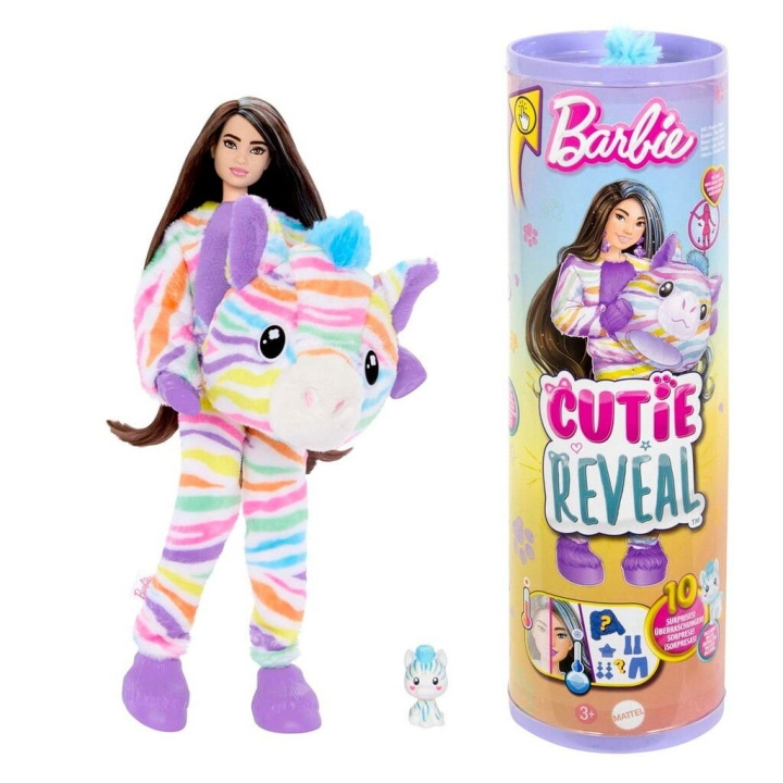 Barbie Cutie Reveal Färgdrömmar - Zebra (960-2479) i gruppen LEKSAKER, BARN- & BABYPRODUKTER / Leksaker / Dockor & Tillbehör hos TP E-commerce Nordic AB (D08922)