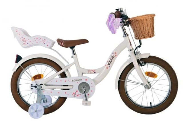 Volare Barncykel 16 - Blossom Vit (31644) i gruppen LEKSAKER, BARN- & BABYPRODUKTER / Uteleksaker / Cyklar & Sparkcyklar hos TP E-commerce Nordic AB (D08950)