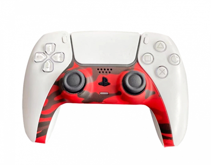 Piranha PS5 Controller Skins - Camo Röd i gruppen HEMELEKTRONIK / Spelkonsoler & Tillbehör / Sony PlayStation 5 / Tillbehör hos TP E-commerce Nordic AB (D09004)