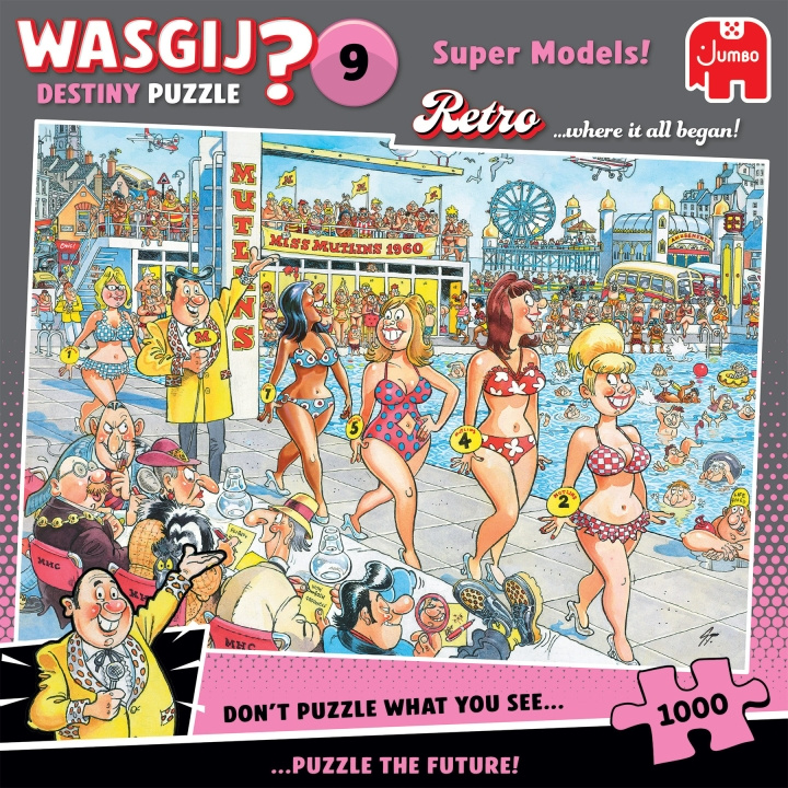 Wasgij Retro Destiny - #9 Supermodeller! (1000 bitar) (1110100503) i gruppen SPORT, FRITID & HOBBY / Hobby / Pussel hos TP E-commerce Nordic AB (D09022)