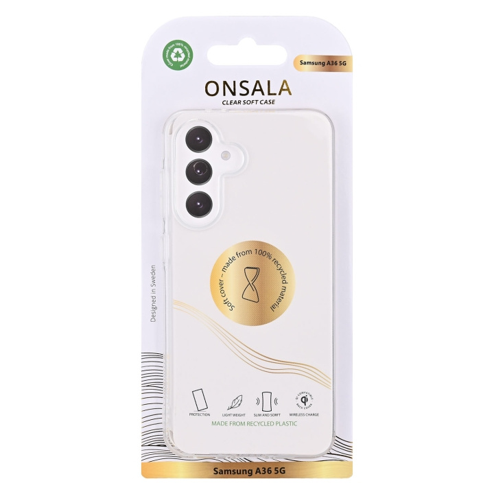 Onsala Recycled Clear Case TPU Samsung A36 5G i gruppen SMARTPHONE & SURFPLATTOR / Mobilskydd / Samsung hos TP E-commerce Nordic AB (D09173)