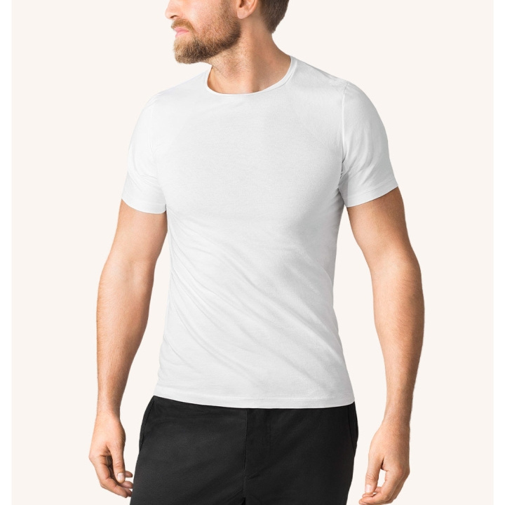 SWEDISH POSTURE Alignment Hållningströja Bomull Herr Vit L i gruppen SPORT, FRITID & HOBBY / Accessoarer / T-shirts & Tröjor hos TP E-commerce Nordic AB (D09234)