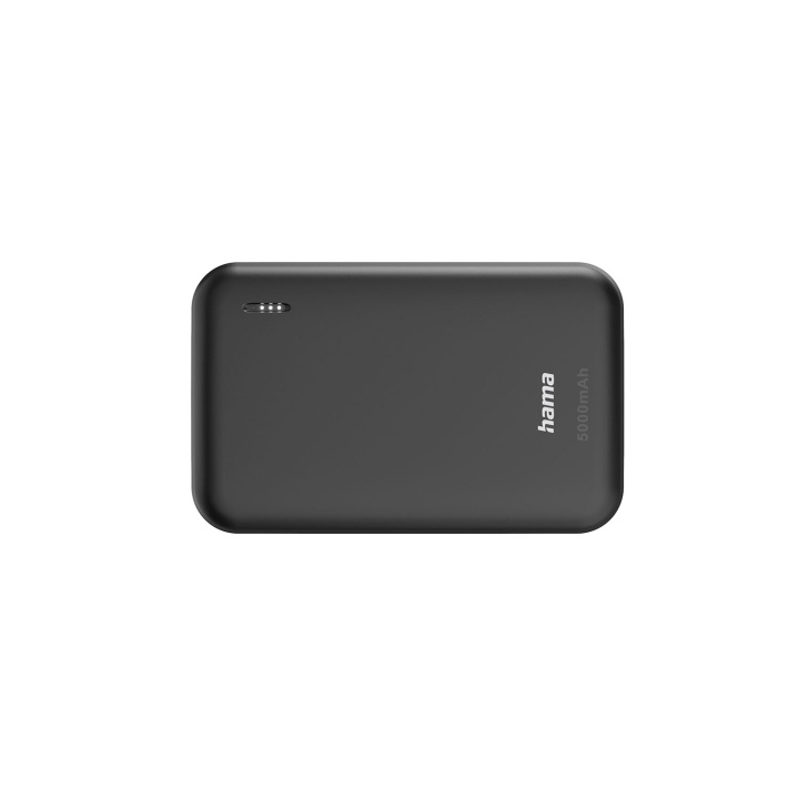 Hama Powerbank 5000mAh 2xUSB-A Anthracite i gruppen SMARTPHONE & SURFPLATTOR / Laddare & Kablar / Powerbanks hos TP E-commerce Nordic AB (D09250)