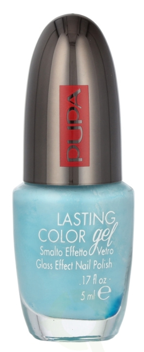 Pupa Milano Pupa Lasting Color Gel Glass Effect Nail Polish 5 ml #077 Bubble Blue i gruppen SKÖNHET & HÄLSA / Manikyr/Pedikyr / Nagellack hos TP E-commerce Nordic AB (D09293)