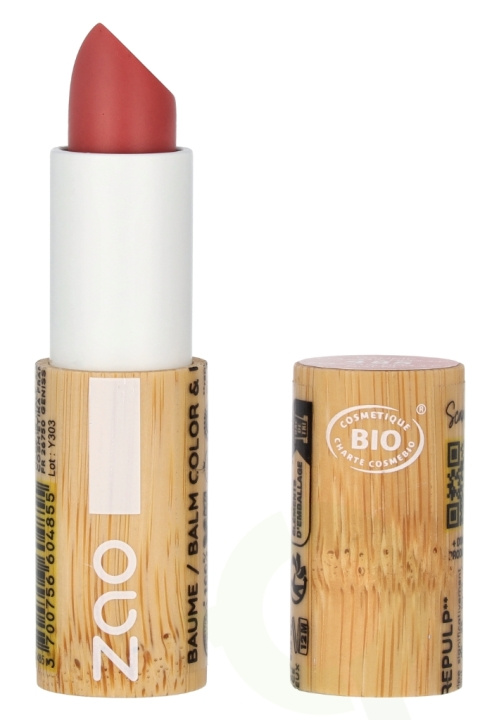 Zao Color & Repulp Lip Balm 3.5 g #485 Rose Nude i gruppen SKÖNHET & HÄLSA / Makeup / Läppar / Läppbalsam hos TP E-commerce Nordic AB (D09378)