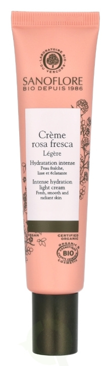 Sanoflore Rosa Fresca Intense Hydration Light Moisturiser 40 ml i gruppen SKÖNHET & HÄLSA / Hudvård / Ansiktsvård / Dagkräm hos TP E-commerce Nordic AB (D09397)