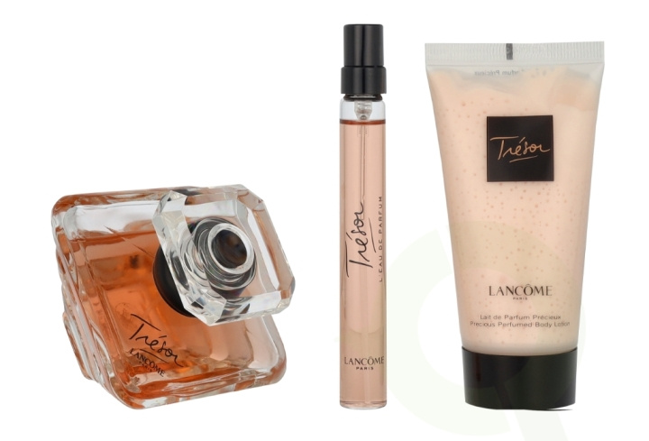 Lancome Tresor Giftset 110 ml Edp Spray 50ml/Edp Spray 10ml/Body Lotion 50ml i gruppen SKÖNHET & HÄLSA / Presentkit / Presentkit För Henne hos TP E-commerce Nordic AB (D09438)