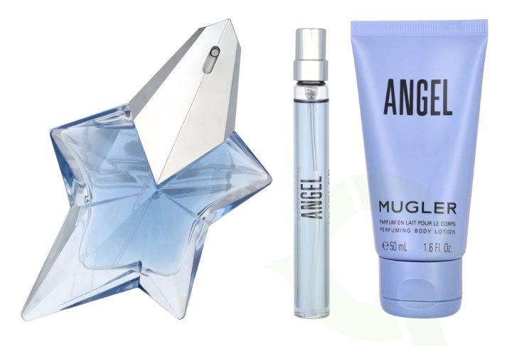 Thierry Mugler Angel Giftset 110 ml Edp Spray 50ml/Edp Spray 10ml/Lotion 50ml i gruppen SKÖNHET & HÄLSA / Doft & Parfym / Parfym / Parfym för henne hos TP E-commerce Nordic AB (D09440)