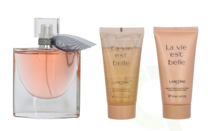 Lancome La Vie Est Belle Giftset 150 ml Edp Spray 50ml/Bodylotion 50ml/Shower Gel 50ml i gruppen SKÖNHET & HÄLSA / Presentkit / Presentkit För Henne hos TP E-commerce Nordic AB (D09442)