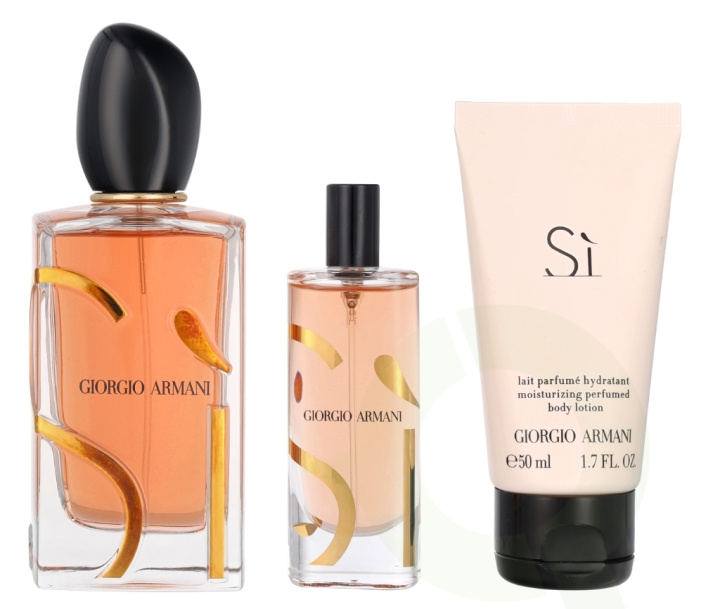 Armani Si Giftset 165 ml 100ml/15ml/50ml i gruppen SKÖNHET & HÄLSA / Presentkit / Presentkit För Henne hos TP E-commerce Nordic AB (D09443)