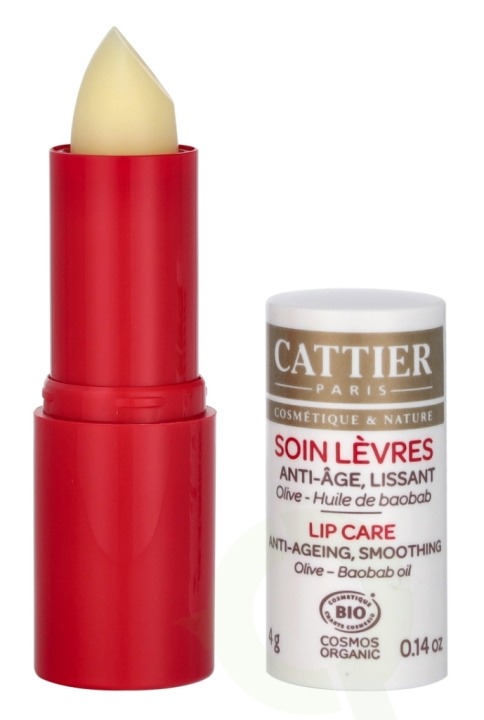 Cattier Lip Care - Anti-ageing 4 g Olive - Boobab Oil i gruppen SKÖNHET & HÄLSA / Makeup / Läppar / Läppbalsam hos TP E-commerce Nordic AB (D09454)