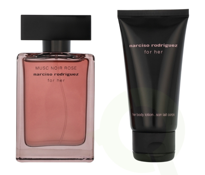 Narciso Rodriguez Musc Noir Rose For Her Giftset 100 ml Edp Spray 50ml/Body Lotion 50ml i gruppen SKÖNHET & HÄLSA / Presentkit / Presentkit För Henne hos TP E-commerce Nordic AB (D09475)