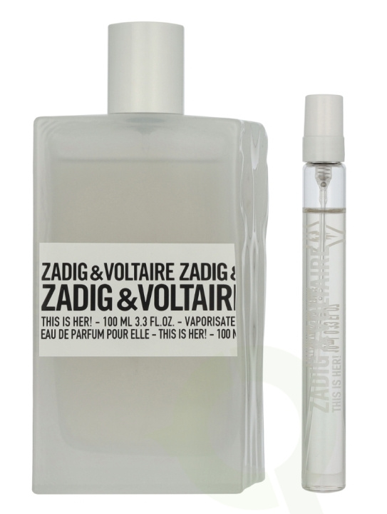 Zadig & Voltaire This Is Her! Giftset 110 ml Edp Spray 100ml/Edp Spray 10ml i gruppen SKÖNHET & HÄLSA / Doft & Parfym / Parfym / Parfym för henne hos TP E-commerce Nordic AB (D09490)