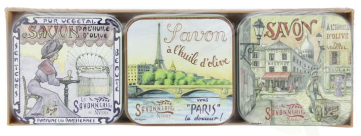 La Savonnerie De Nyons Soap Bar Set 3 Pcs - Paris 300 g 3x100gr i gruppen SKÖNHET & HÄLSA / Hudvård / Kroppsvård / Handtvål hos TP E-commerce Nordic AB (D09507)