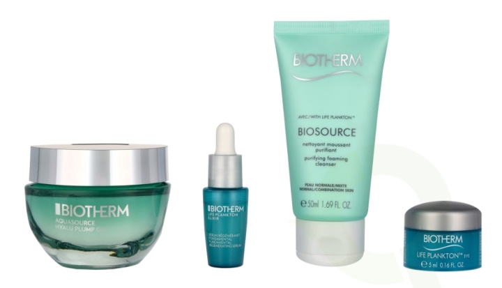 Biotherm Aquasource Routine Hyalu Plump Gel Set 112 ml Hyalu Plump Gel 50ml/Plankton Elixir 7ml/Cleansing Foam 50ml/Eye Cream 5ml i gruppen SKÖNHET & HÄLSA / Presentkit / Presentkit För Henne hos TP E-commerce Nordic AB (D09516)