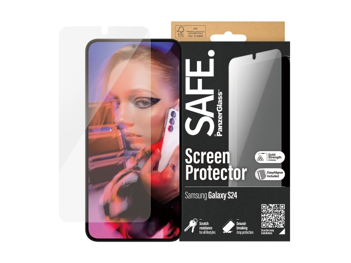 PanzerGlass SAFE. by PanzerGlass Skärmskydd till Samsung Galaxy S24, Transparent i gruppen SMARTPHONE & SURFPLATTOR / Mobilskydd / Samsung hos TP E-commerce Nordic AB (D10125)