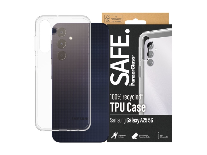 PanzerGlass SAFE. by PanzerGlass Skal till Samsung Galaxy A25, Transparent i gruppen SMARTPHONE & SURFPLATTOR / Mobilskydd / Samsung hos TP E-commerce Nordic AB (D10136)