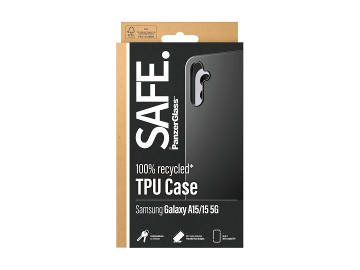 PanzerGlass SAFE. by PanzerGlass Skal till Samsung Galaxy A15, A15 5G, Svart i gruppen SMARTPHONE & SURFPLATTOR / Mobilskydd / Samsung hos TP E-commerce Nordic AB (D10150)