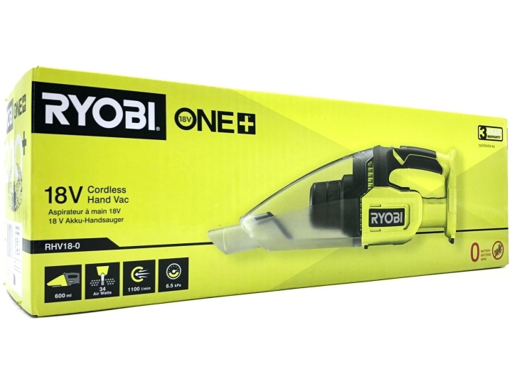 Ryobi ONE+ RHV18-0 Handdammsugare Inget batteri i gruppen HEM, HUSHÅLL & TRÄDGÅRD / Städprodukter / Dammsugare & Tillbehör / Handdammsugare hos TP E-commerce Nordic AB (D10165)