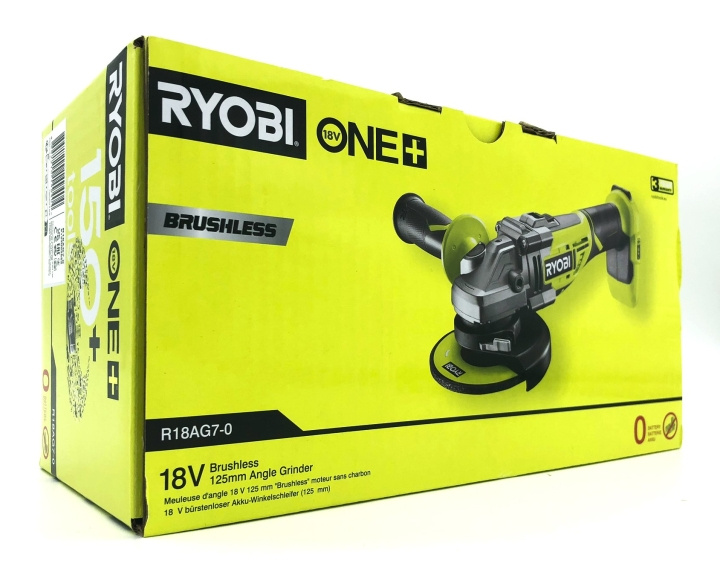 Ryobi One+ R18AG7-0 Vinkelslip Utan batteri i gruppen HEM, HUSHÅLL & TRÄDGÅRD / Verktyg / Övriga Elverktyg hos TP E-commerce Nordic AB (D10172)