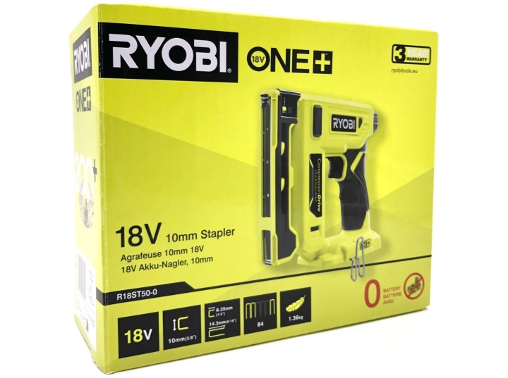 Ryobi One+ R18ST50-0 18V häftpistol utan batteri i gruppen HEM, HUSHÅLL & TRÄDGÅRD / Verktyg / Övriga Elverktyg hos TP E-commerce Nordic AB (D10194)