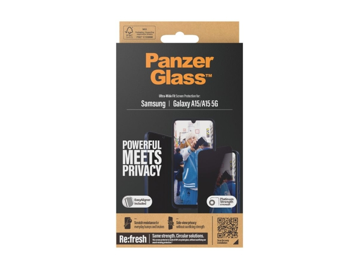 PanzerGlass Skärmskydd Samsung Galaxy A15, A15 5G, Transparent i gruppen SMARTPHONE & SURFPLATTOR / Mobilskydd / Samsung hos TP E-commerce Nordic AB (D10220)