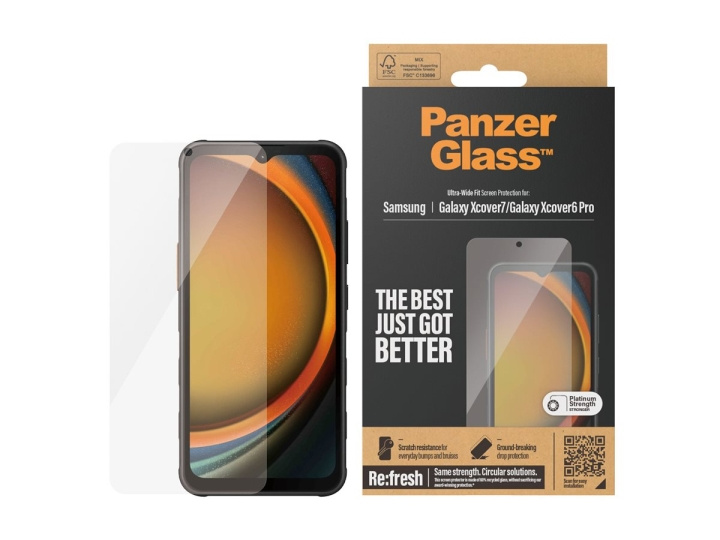 PanzerGlass Samsung Skärmskydd Galaxy Xcover 6 Pro, XCover7 i gruppen SMARTPHONE & SURFPLATTOR / Mobilskydd / Samsung hos TP E-commerce Nordic AB (D10227)