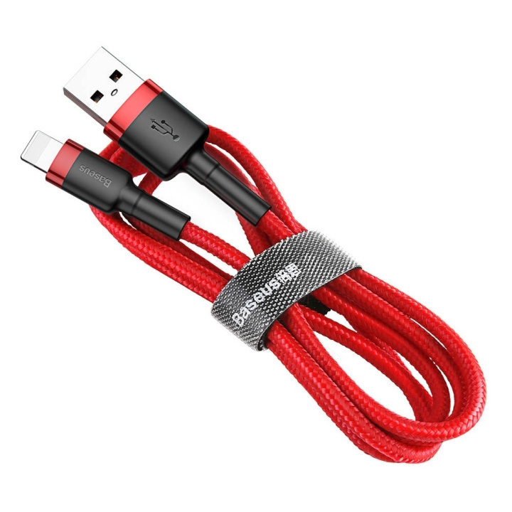 Baseus Cafule USB till Lightning 2m Röd i gruppen DATORER & KRINGUTRUSTNING / Datorkablar / USB-kablar / USB-C hos TP E-commerce Nordic AB (D10238)