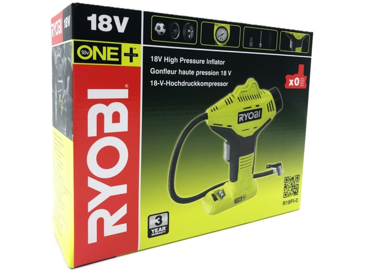 Ryobi One+ R18PI-0 - luftpump - sladdlös - inget batteri i gruppen HEM, HUSHÅLL & TRÄDGÅRD / Verktyg / Övriga Elverktyg hos TP E-commerce Nordic AB (D10240)