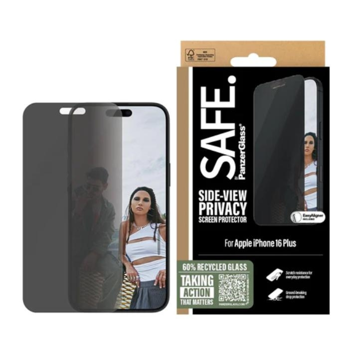 PanzerGlass SAFE. Privacy Skärmskydd Apple iPhone 16 Plus, 15 Plus | Ultra-Wide Fit i gruppen SMARTPHONE & SURFPLATTOR / Mobilskydd / Apple / iPhone 16 hos TP E-commerce Nordic AB (D10271)