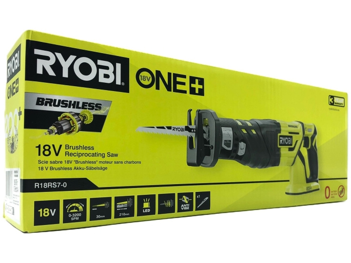 Ryobi One+ R18RS7-0 kolvsåg Utan batteri i gruppen HEM, HUSHÅLL & TRÄDGÅRD / Verktyg / Övriga Elverktyg hos TP E-commerce Nordic AB (D10279)