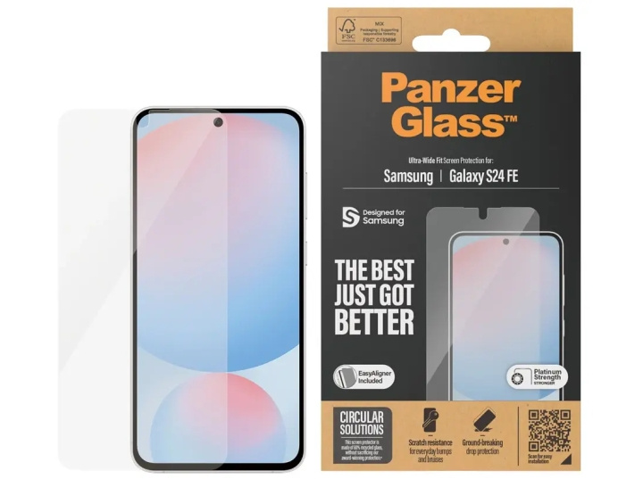 PanzerGlass Skärmskydd Samsung Galaxy S24 FE | Ultra-Wide Fit i gruppen SMARTPHONE & SURFPLATTOR / Mobilskydd / Samsung hos TP E-commerce Nordic AB (D10321)