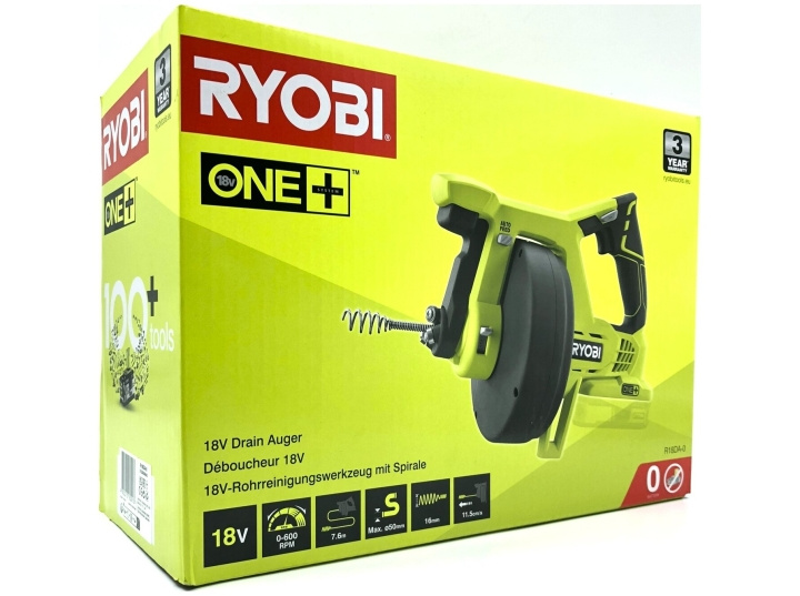 Ryobi ONE+ R18DA-0 18V Avloppsrengörare Inget batteri i gruppen HEM, HUSHÅLL & TRÄDGÅRD / Verktyg / Övriga Elverktyg hos TP E-commerce Nordic AB (D10404)