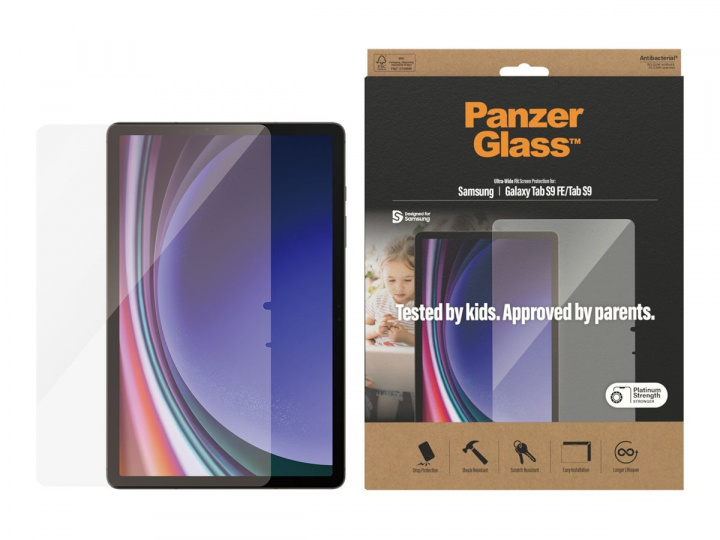 PanzerGlass Skärmskydd till Samsung Galaxy Tab S9 i gruppen SMARTPHONE & SURFPLATTOR / Surfplattor skydd / Samsung-surfplattor hos TP E-commerce Nordic AB (D10411)