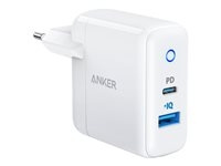 Anker PowerPort Strömförsörjningsadapter 35Watt Europlug (ström CEE 7/16) GaN i gruppen SMARTPHONE & SURFPLATTOR / Laddare & Kablar / Väggladdare / Väggladdare Typ C hos TP E-commerce Nordic AB (D10432)