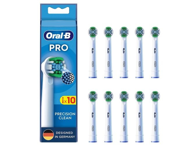 Oral B Precision Clean Borsthuvuden, 10-pack i gruppen SKÖNHET & HÄLSA / Munvård / Borsthuvuden & Tillbehör hos TP E-commerce Nordic AB (D10460)